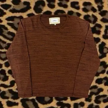 y2k 헤이세이 그런지 갸루 남자 크루넥 니트 knit brown