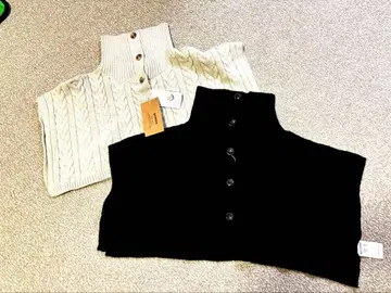 gossara 케이블 짜임 가디건 판초풍으로, 위에서 덮어쓰는 느낌입니다