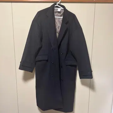 Casper John 블랙 체스터 코트