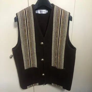 레어 TRUJILLO'S 트루히요스 치마요 울 베스트 사이즈 L 브라운