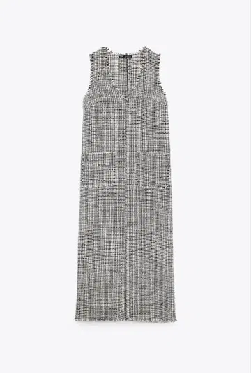 ZARA 자라 미디 텍스처 원피스