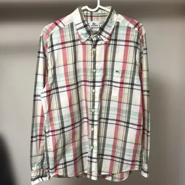 LACOSTE 체크 무늬 긴팔 셔츠 3