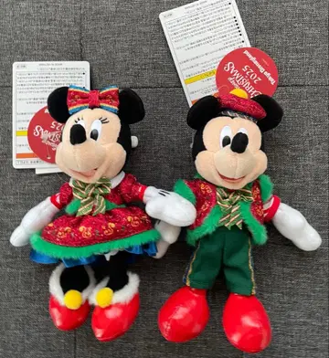 미사용 새상품 디즈니 크리스마스 인형 배지 바