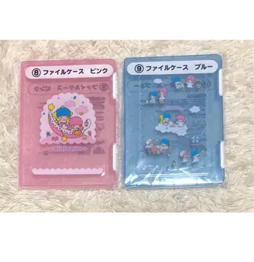 산리오 복권 키키라라 파일 케이스 핑크 블루