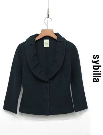 J459/ 시빌라 자켓 니트 기모 울 M 짙은 녹색 봄/가을/겨울