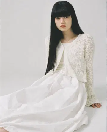 philme 니트 미니 가디건