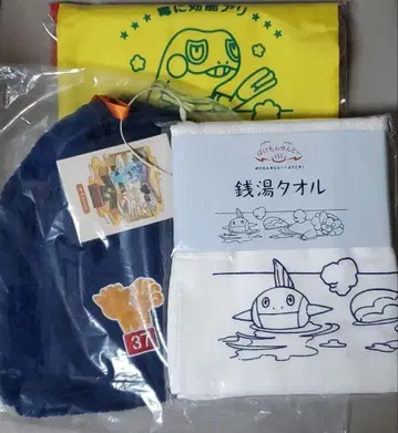 새상품 포켓몬센토~ 로콘 사우나 햇 센토 타월 케로린 복조리 3세트
