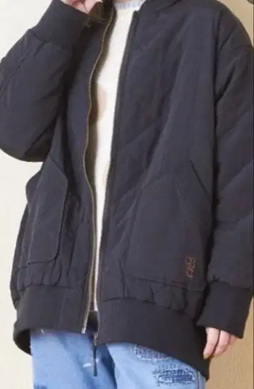 CUBE SUGAR 블랙 퀼팅 자켓 M