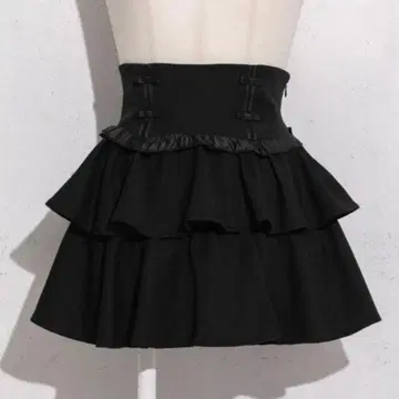 Pium 티어드 프릴 도리 미니 스커트