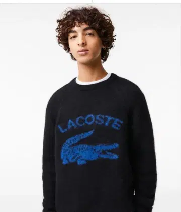 라코스테 그래픽 크루넥 스웨터