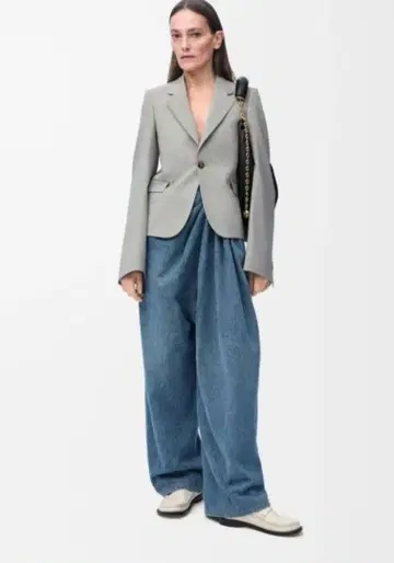 드레이프 청바지 데님