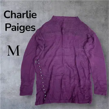 [ 택 포함 ] Charlie Paiges 니트 스웨터 보라색 퍼플 M