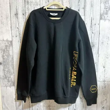 BALR. 블랙 맨투맨 트레이닝복