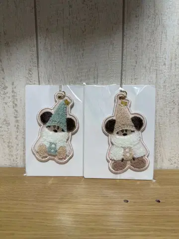 릴린링 참 2개 세트 자수 디즈니 굿즈