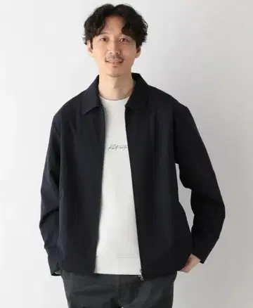 GLOBAL WORK 글로벌 워크 어반 ZIP 블루종 S 네이비