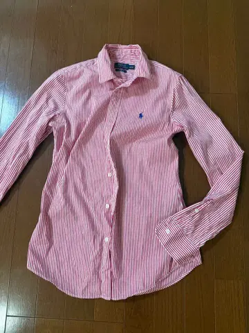 랄프 로렌 red 스트라이프 셔츠