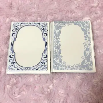 부채꼴 바닥 콜라보 카페 카드 케이스 2종 세트