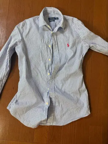 랄프 로렌 스트라이프 셔츠 파랑