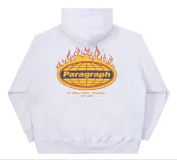 Paragraph 프레임 디자인 후드티 그레이