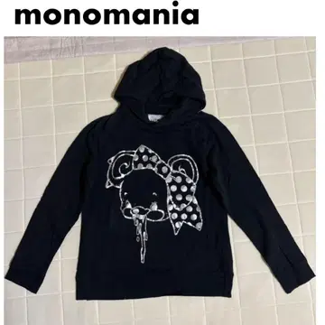 monomania 요다레 베어 후드티 풀오버 블랙