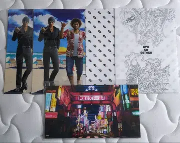 [ 미개봉 ] 용과 같이 배경 디오라마 스탠드 클리어 파일 5종 세트