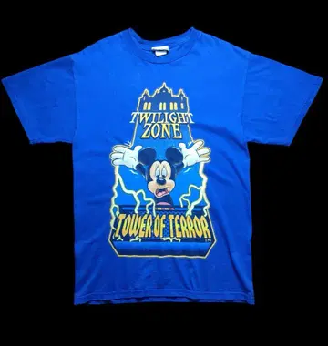 빈티지 디즈니 T셔츠 타워 오브 테러 미키