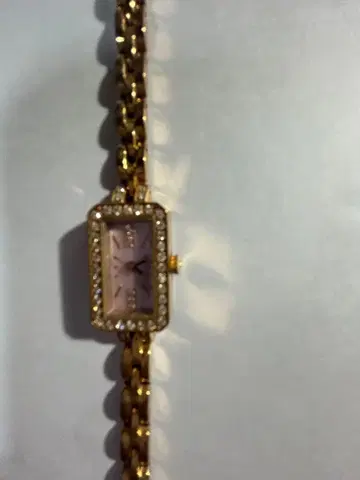 일본제 골드, 다이아몬드 부착 손목시계 (쿼츠)