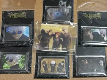 주술회전 MAPPA 특전 아크릴 스탠드 키링 캔뱃지 고죠