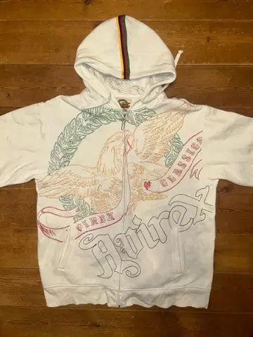 [ 초레어 ] Avirex 자수 집업 후드티