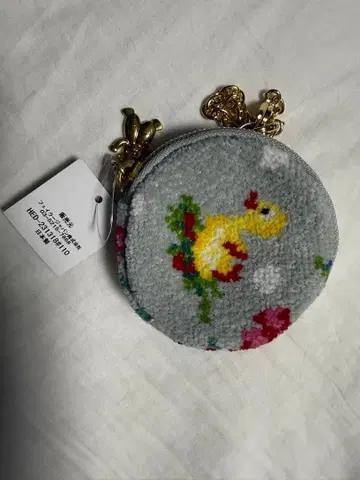 택 포함 새상품 feiler 페이러 하이디 도트 서클 파우치 그레이