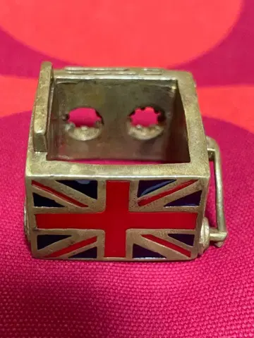 레어 사각형 반지 유니언 잭