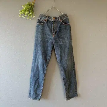 앵그릿 (M) 면 100% 데미지 가공 캐주얼 테이퍼드 청바지