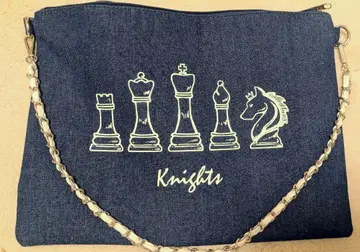 앙스타 데님 클러치백 Knights