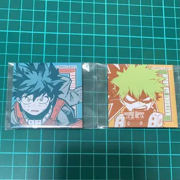 미도리야 이즈쿠 바쿠고 카츠키 원작 스퀘어 캔뱃지 히로아카 2개 세트