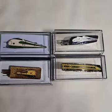 신칸센 디자인 넥타이핀 4개 세트 미사용 B