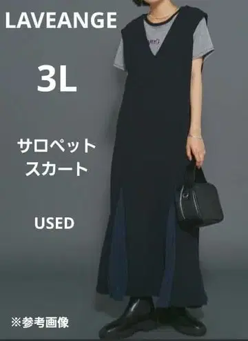 LAVEANGE [3L] 이소재 플리츠 살로펫 스커트(USED)