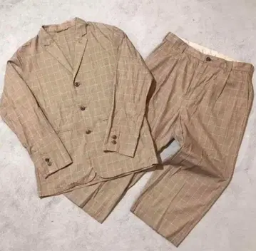 [ 새상품급 ] 체크 무늬 셋업 수트 united allows