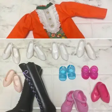 미깡색 입술 리카 옷 리카짱 펌프스 부츠 미키마키짱 샌들
