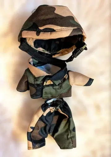 테디베어 카모 패턴 옷 갈아입기 의류 세트