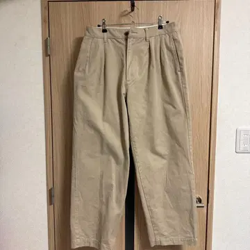 CIOTA 투 턱 치노 팬츠 베이지 사이즈 5