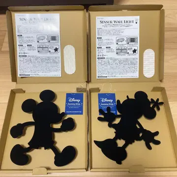 새상품 Disney 디즈니 미키 미니 월 라이트 2세트