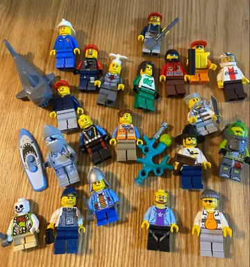 LEGO 정품 미니 피규어 20 상어 전사 마을 사람