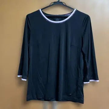 LEONARD FASHION 블랙 7부 소매 상의