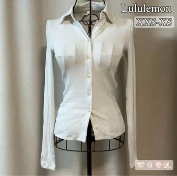 Lululemon 화이트 긴팔 셔츠 사이즈 0