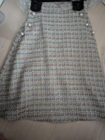 체크 무늬 타이트 스커트 사이즈 1