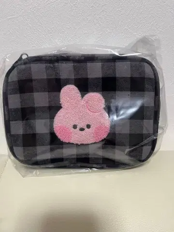BT21 체크 무늬 파우치 COOKY