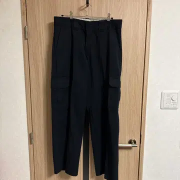 [ 레어 ] Dickies 블랙 빈티지 배럴 레그 카고 팬츠