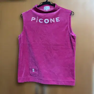 Picone 핑크 슬리브리스 베스트 사이즈 I