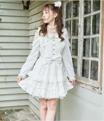 리즈리사 티아라 리본 티어드 원피스