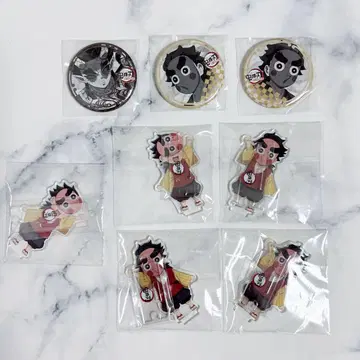 귀멸의 칼날 코테츠 이어지는 아크릴 스탠드 캔뱃지 조하쿠텐